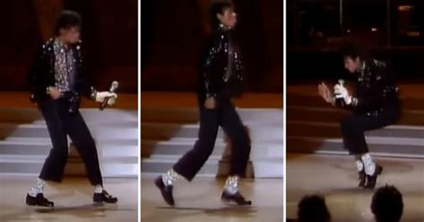 Michael Jackson Does The Moonwalk Dance For The First Time On Camera