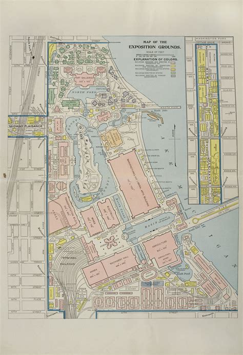 Map of the Columbian Exposition 1893 (Chicago) | World's columbian ...