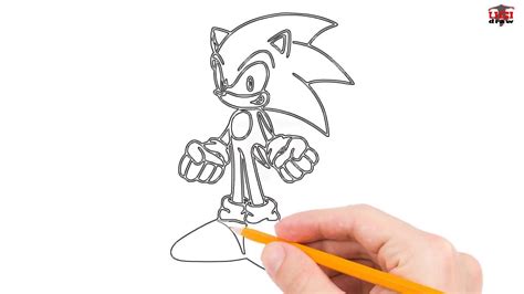 Sonic The Hedgehog Drawing Steps