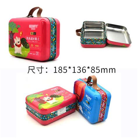 Wholesale custom cute metal lunch box with handle and lock