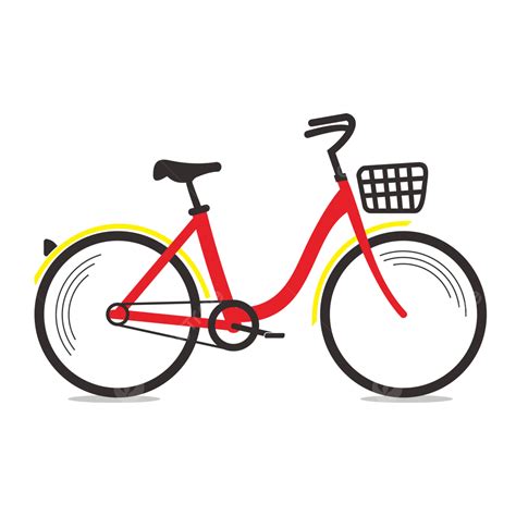 Bicycle Red Color Vector, Bicycle Womens, Bicycle Colour, Bicycle PNG and Vector with ...