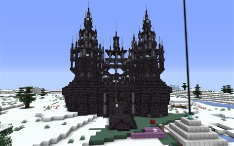 I made a castle from blackstone in my survival world : Minecraft ...