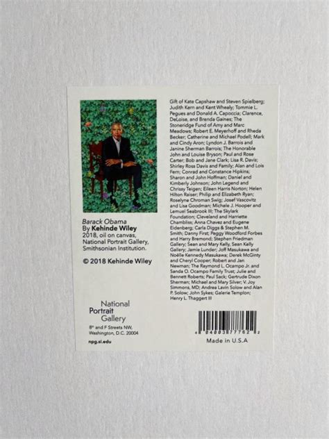 Kehinde Wiley - Portrait of Barack Obama For Sale at 1stDibs