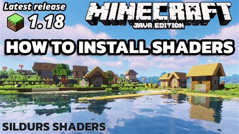 Minecraft Java 1.18 How To Install Shaders (with Sildurs Shaders) (no OptiFine) - YouTube