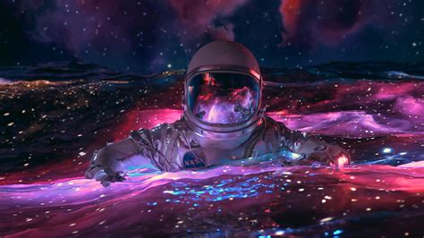 "Floating in Space (4k)" .... I recently AI upscaled the original 1080p ...