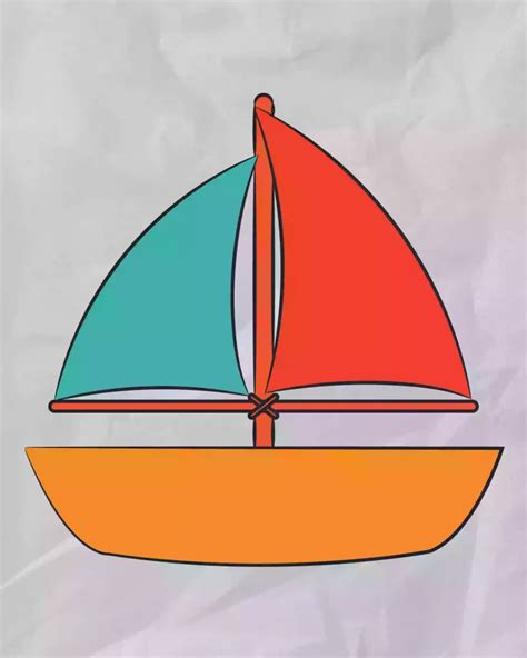 Boats Drawing For Kids