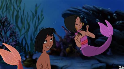 mowgli and shanti the mermaid and merboy by 3383383563 on DeviantArt