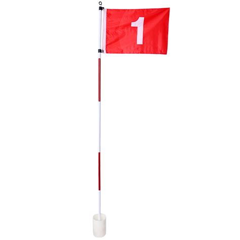 Custom Logo Golf Hole Pole Cup Flag Stick 5 Section Golf Putting Green ...