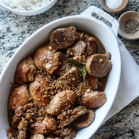 Filipino Chicken and Pork Adobo | Kitchen Confidante