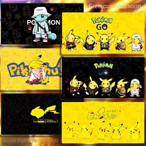 Pokémon Pikachu Mouse Pad Oversized Boys Gaming Computer Office ...