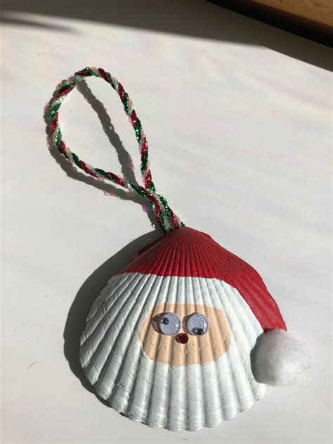 Seashell Santa Ornament - Etsy