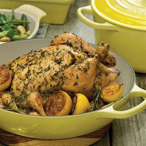 Roast Chicken with Lemon and Herbs | Le Creuset recipes created for ...