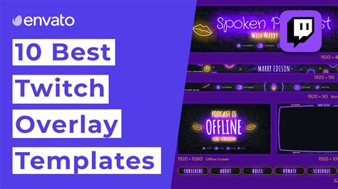 10 Best Twitch Overlay Templates - YouTube