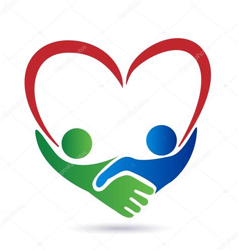 Heart handshake business people logo Stock Illustration by ©Glopphy ...