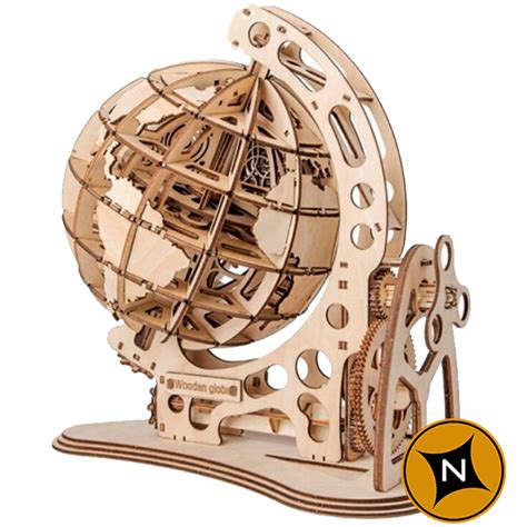 Wooden World Earth Globe 3D Puzzle – BONBONET