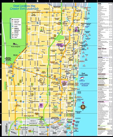 Fort Lauderdale tourist attractions map | Fort lauderdale map, Fort ...