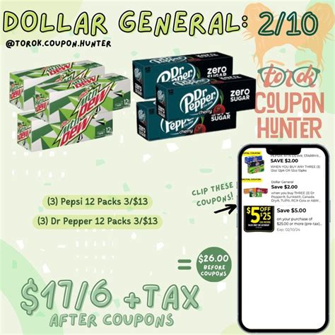 Dollar General Deals & Coupons Saturday 2/10 - Torok Coupon Hunter