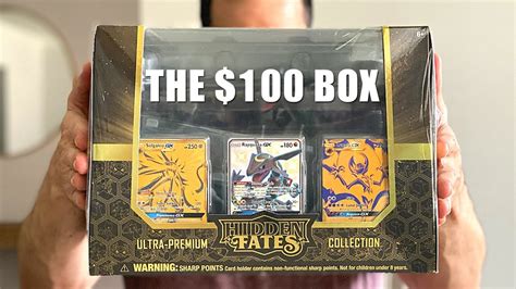 *THE $100 BOX OF POKEMON CARDS!* Opening ULTRA PREMIUM COLLECTION Box of HIDDEN FATES! - YouTube