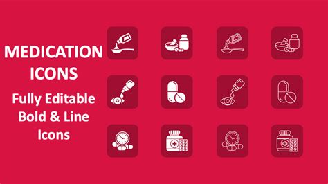 Medication Icons for PowerPoint and Google Slides - PPT Slides