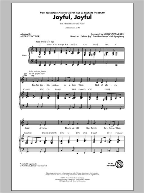 Joyful, Joyful | Sheet Music Direct