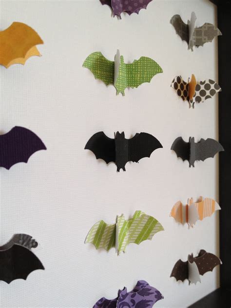 Halloween Bats 3d Paper Art Halloween decoration paper art | Etsy