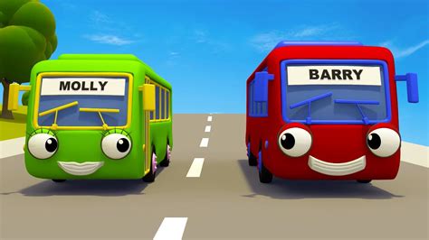 Baby Bus Nursery Rhymes & Kid Songs | Gecko's Garage | Wheels On The ...