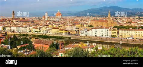 Aerial view of Florence, Italy with Duomo Stock Photo - Alamy