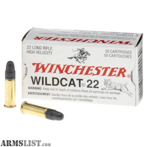 ARMSLIST - For Sale: 500 rounds winchester wildcat .22lr