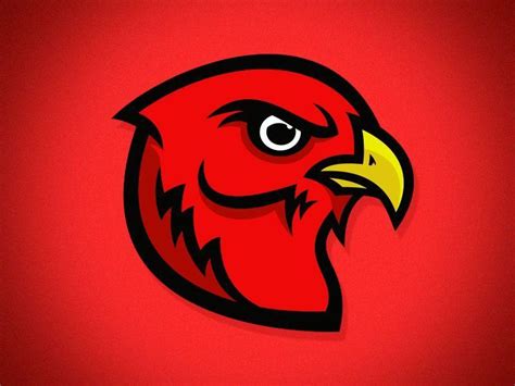 Red Hawk Mascot Logo - LogoDix