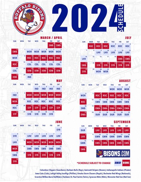 Buffalo Bisons Baseball Schedule 2024 - Lura Sisile