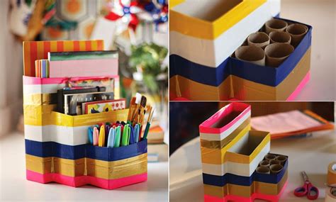 20 DIY Desk Organizer Ideas and Projects to Try | Desk organization diy, Diy desk, Diy desk ...