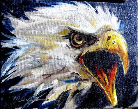 Painting by the Lake: War Eagle - SOLD