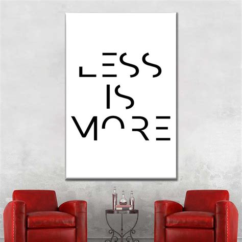 Less Is More Wall Art | Digital Art