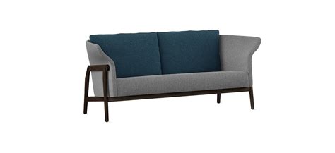 Scandinavian design sofa - HAVN - STUDIO TK - fabric / wooden / 2-person