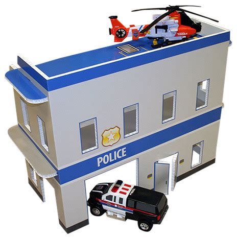 Toy Police Station - Contemporary - Kids Toys And Games - by FunDeco LLC.