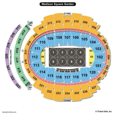 Madison Square Garden Seating Chart Knicks