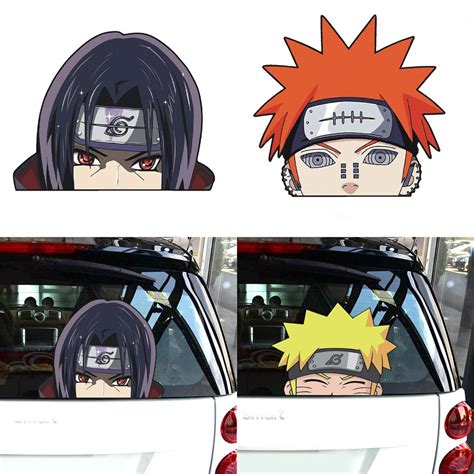 Anime Naruto Ultimate Ninja Car Stickers Reflective Motorcycle Creative Car Auto Sticker Window ...