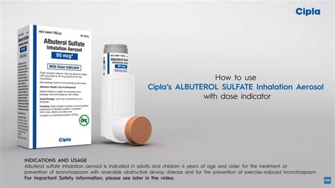 Cipla Albuterol HFA – How To Use Video - YouTube