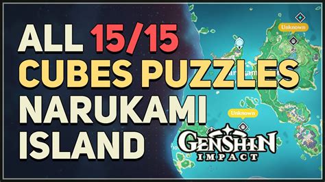 All 15 Narukami Island Cube Puzzles Genshin Impact - Genshin Impact videos