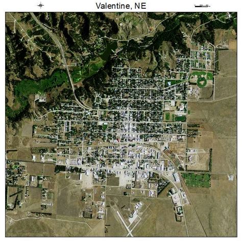 Aerial Photography Map of Valentine, NE Nebraska