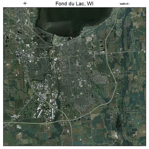 Aerial Photography Map of Fond du Lac, WI Wisconsin