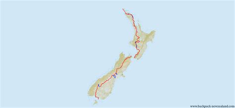 Te Araroa Trail Map, : Topo Maps of New Zealand Tracks. Topographical NZ.