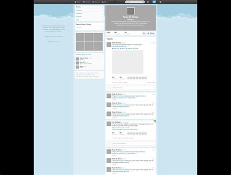 Free Twitter PSD Template - Creative Beacon