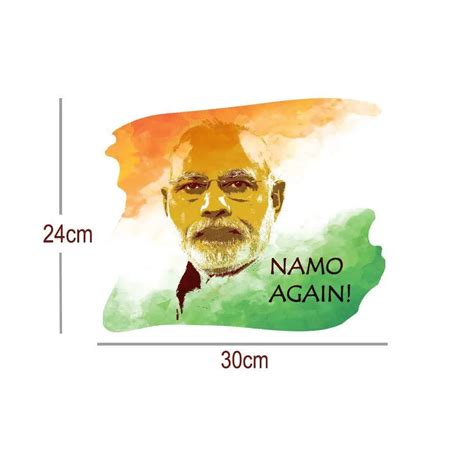 Set of 5 Namo Again Narendra Modi Car Sticker/Self Adhesive Peel and ...