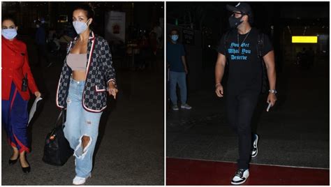 Malaika Arora with Arjun Kapoor slays airport fashion in stylish outfit ...