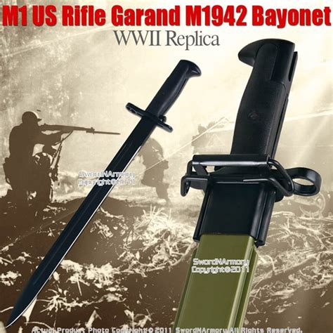 M1 US Rifle Garand M1942 Bayonet WWII Replica Knife