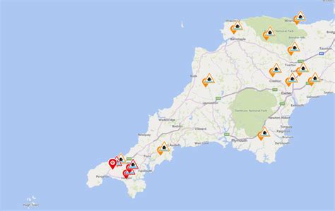 Red and amber flood warnings in place across Devon and Cornwall ...