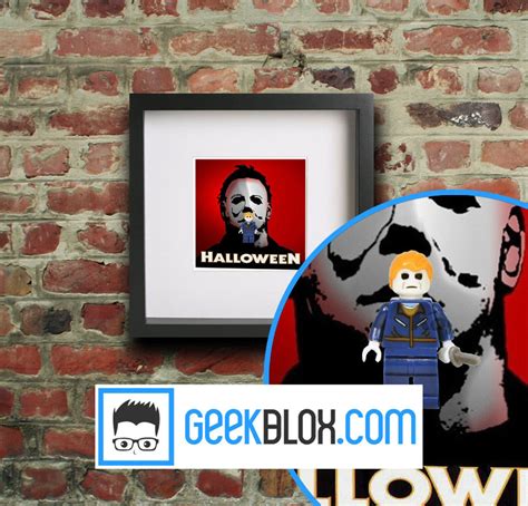 Michael Myers Framed Lego Minifigure Art Movie | Etsy