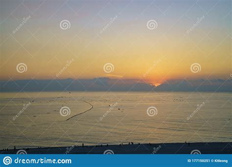 Sunrise At Qixingtan Beach In Hualien City Taiwan Royalty-Free Stock Photo | CartoonDealer.com ...