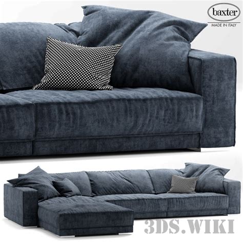 Sofa baxter - Download the 3D Model (8070) | zeelproject.com